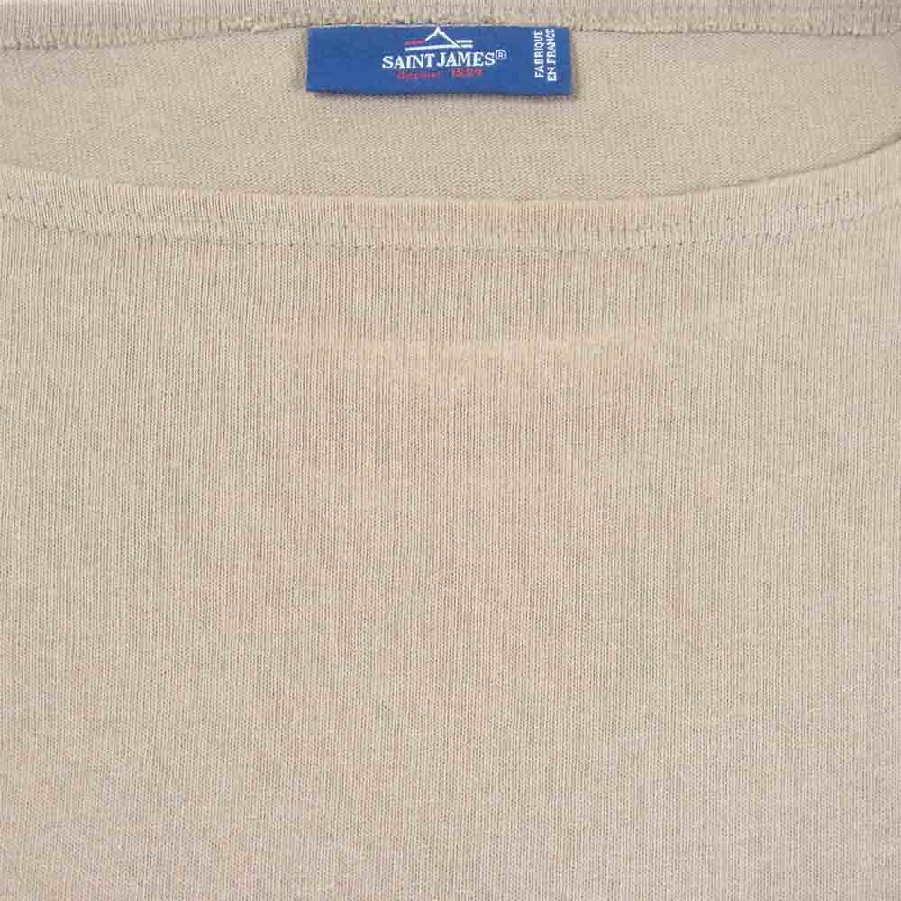 SAINT JAMES セントジェームス OUESSANT ウエッソン エルボーパッチ バスクシャツ ブラウン系 42【中古】