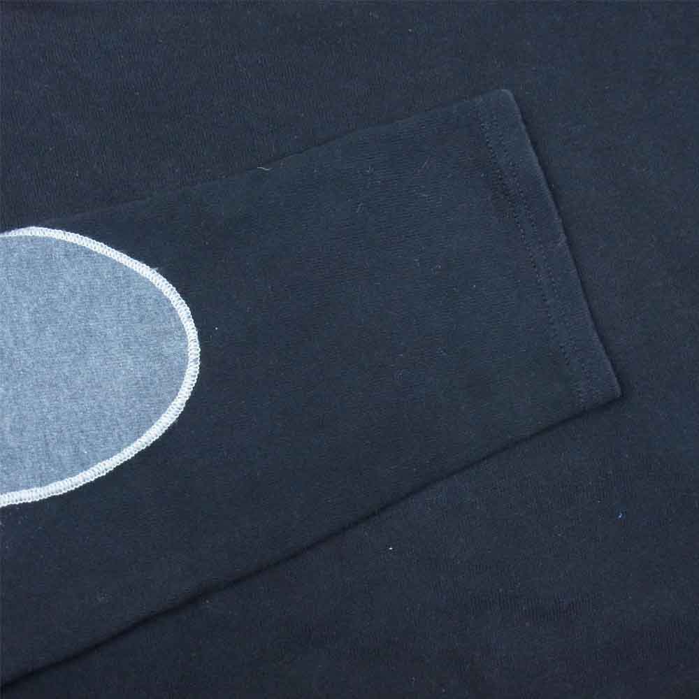 SAINT JAMES セントジェームス OUESSANT ウエッソン エルボーパッチ バスクシャツ ブラック系 42【中古】