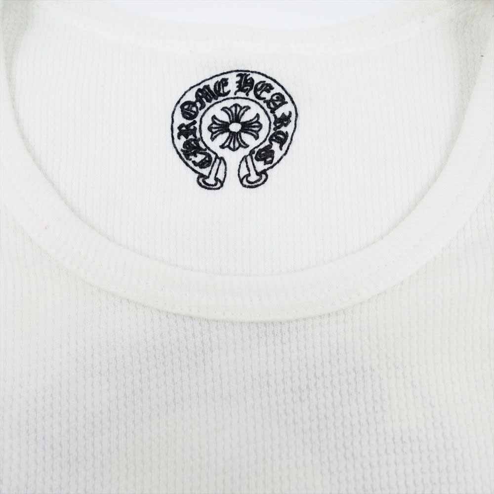 CHROME HEARTS クロムハーツ（原本無） 国内正規品 ホースシュー プリント ロングスリーブ Tシャツ カットソー ホワイト系【中古】