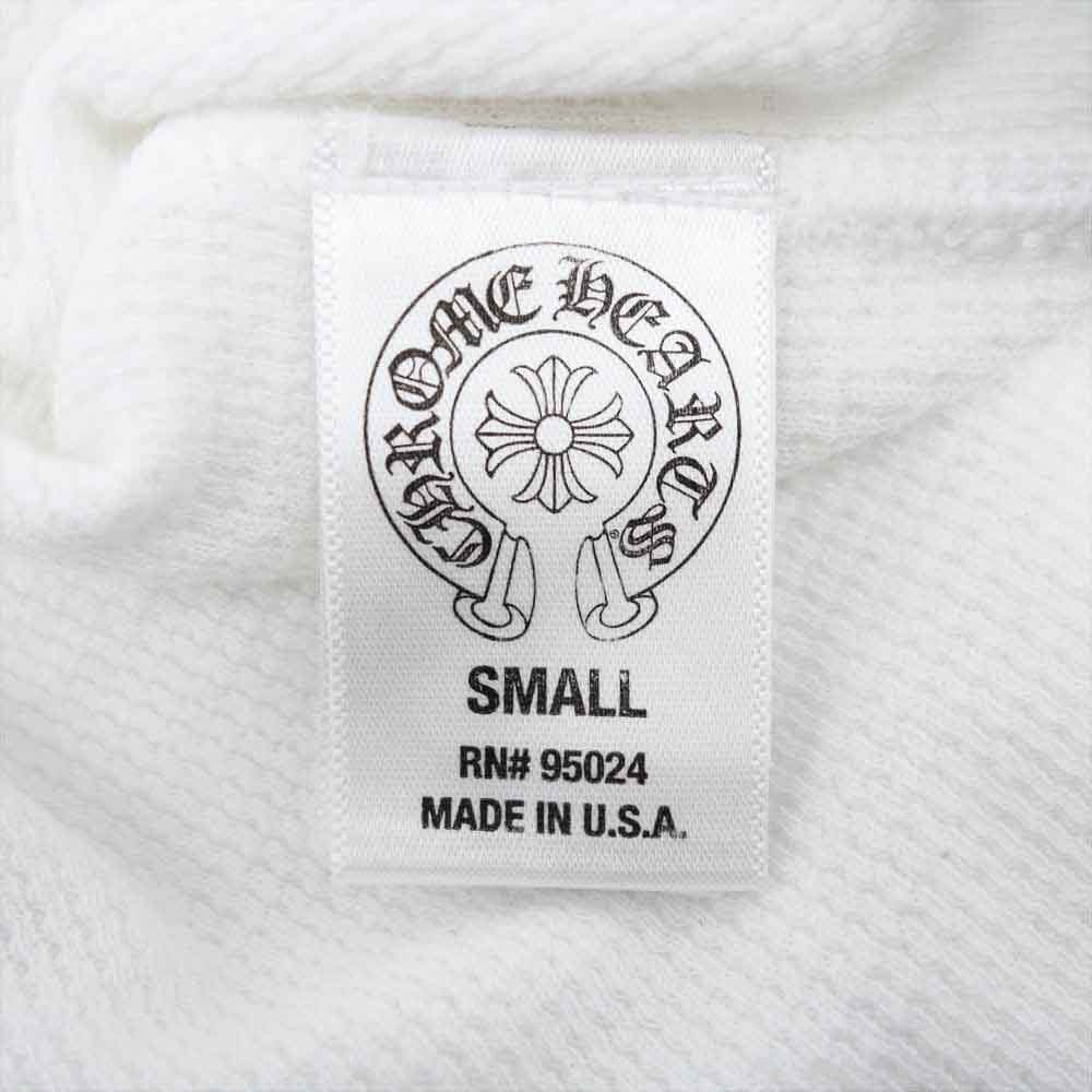 CHROME HEARTS クロムハーツ（原本無） 国内正規品 ホースシュー プリント ロングスリーブ Tシャツ カットソー ホワイト系【中古】
