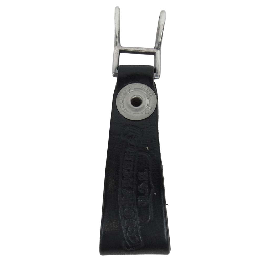 CHROME HEARTS クロムハーツ（原本無） クロスボール ボタン レザー ベルトループ ブラック系【中古】