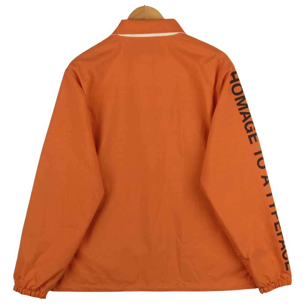 JUNYA WATANABE COMME des GARCONS MAN ジュンヤワタナベコムデギャルソンマン WG-J001 Helvetica リバーシブル コーチ ジャケット オレンジ系 ホワイト系 M【中古】