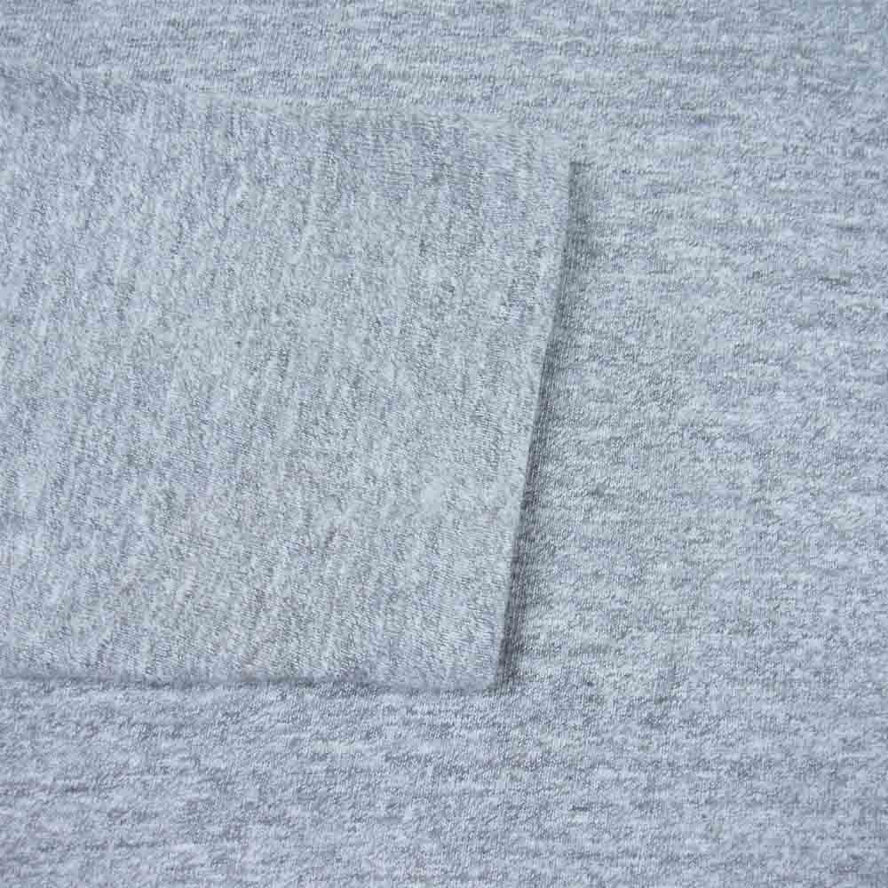 WAREHOUSE ウエアハウス 3ボタン ヘンリーネック 長袖 Tシャツ カットソー コットン グレー系 L【中古】