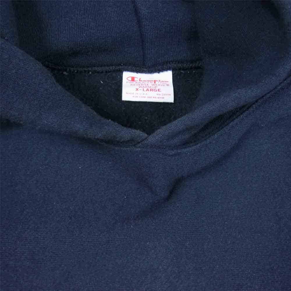 Champion チャンピオン USA製 赤単タグ 復刻 スウェット プルオーバー 長袖 ブラック系 XL【中古】