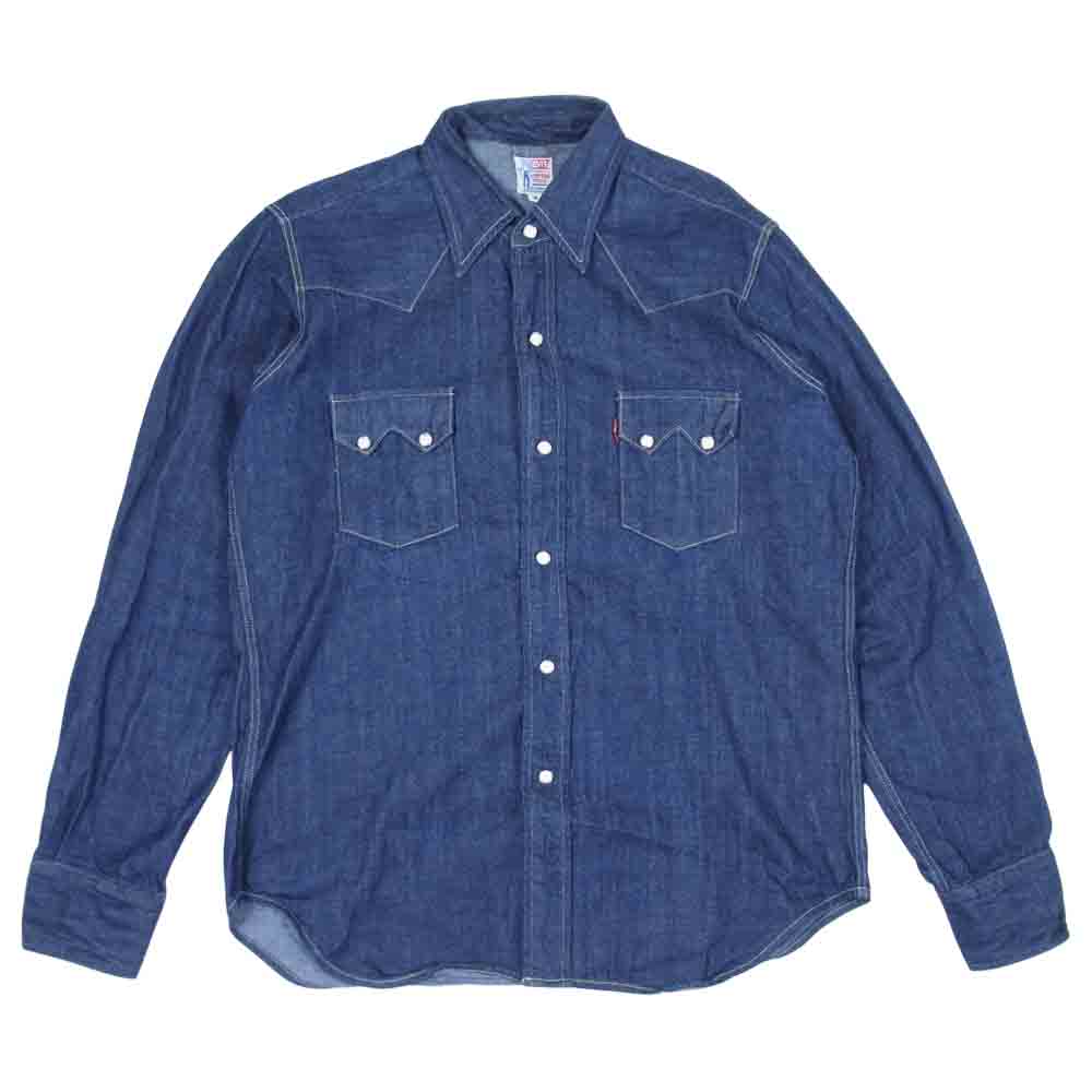 Levi's リーバイス 72050027 LVC 1955 Sawtooth Denim Shirt デニム ウエスタン シャツ インディゴブルー系 M【中古】