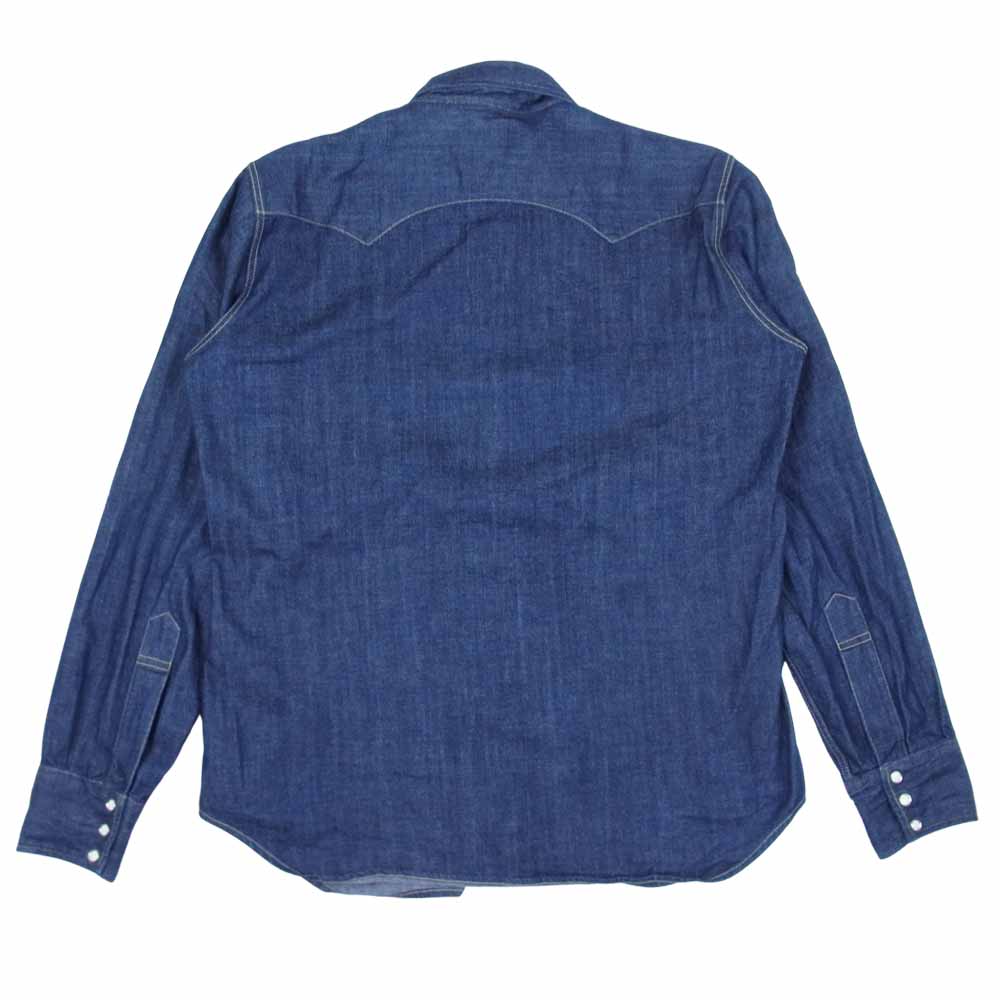 Levi's リーバイス 72050027 LVC 1955 Sawtooth Denim Shirt デニム ウエスタン シャツ インディゴブルー系 M【中古】