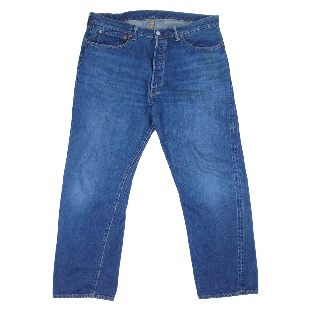 WAREHOUSE ウエアハウス 1101 BIG E TYPE 12oz USED WASH 2ND-HAND セコハン ユーズド加工 デニム インディゴブルー系 38【美品】【中古】