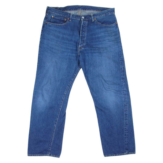 WAREHOUSE ウエアハウス 1101 BIG E TYPE 12oz USED WASH 2ND-HAND セコハン ユーズド加工 デニム インディゴブルー系 38【美品】【中古】