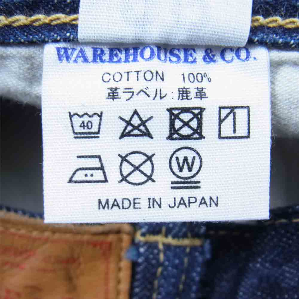 WAREHOUSE ウエアハウス 1000XX ステッチ仕様 1946モデル インディゴブルー系 38【中古】