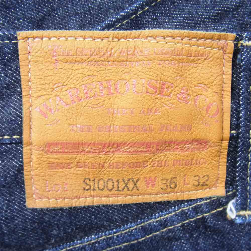 WAREHOUSE ウエアハウス S1001XX アーキュエットステッチ仕様 25周年限定 1946 MODEL 大戦 デニム インディゴブルー系 36【中古】