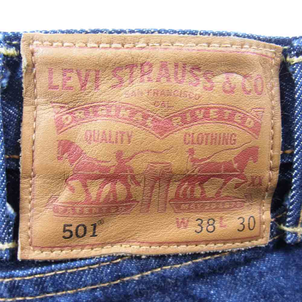 Levi's リーバイス 00501-2546 USA製 LVC 501 CONE DENIM コーンデニム ホワイトオーク ストレート ジーンズ インディゴブルー系 38【中古】