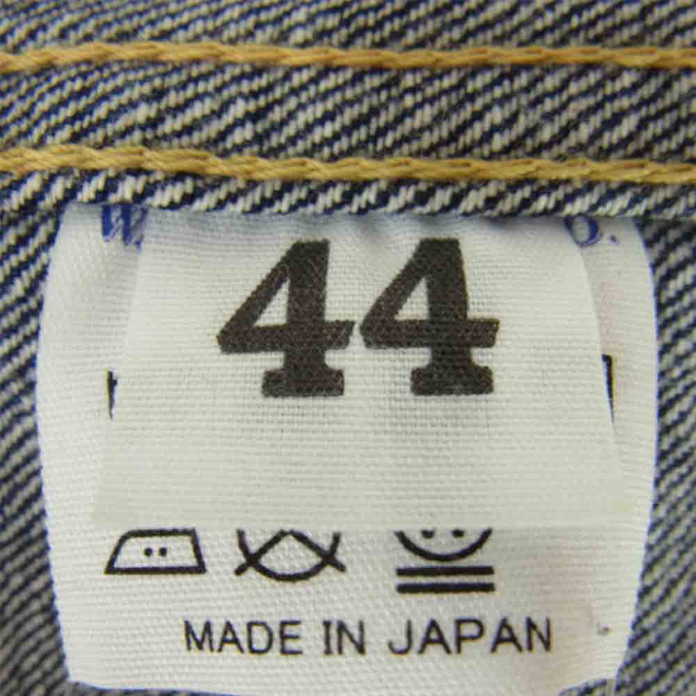 WAREHOUSE ウエアハウス 2000XX DEAD STOCK BLUE デッドストックブルー 大戦モデル インディゴブルー系 44【美品】【中古】