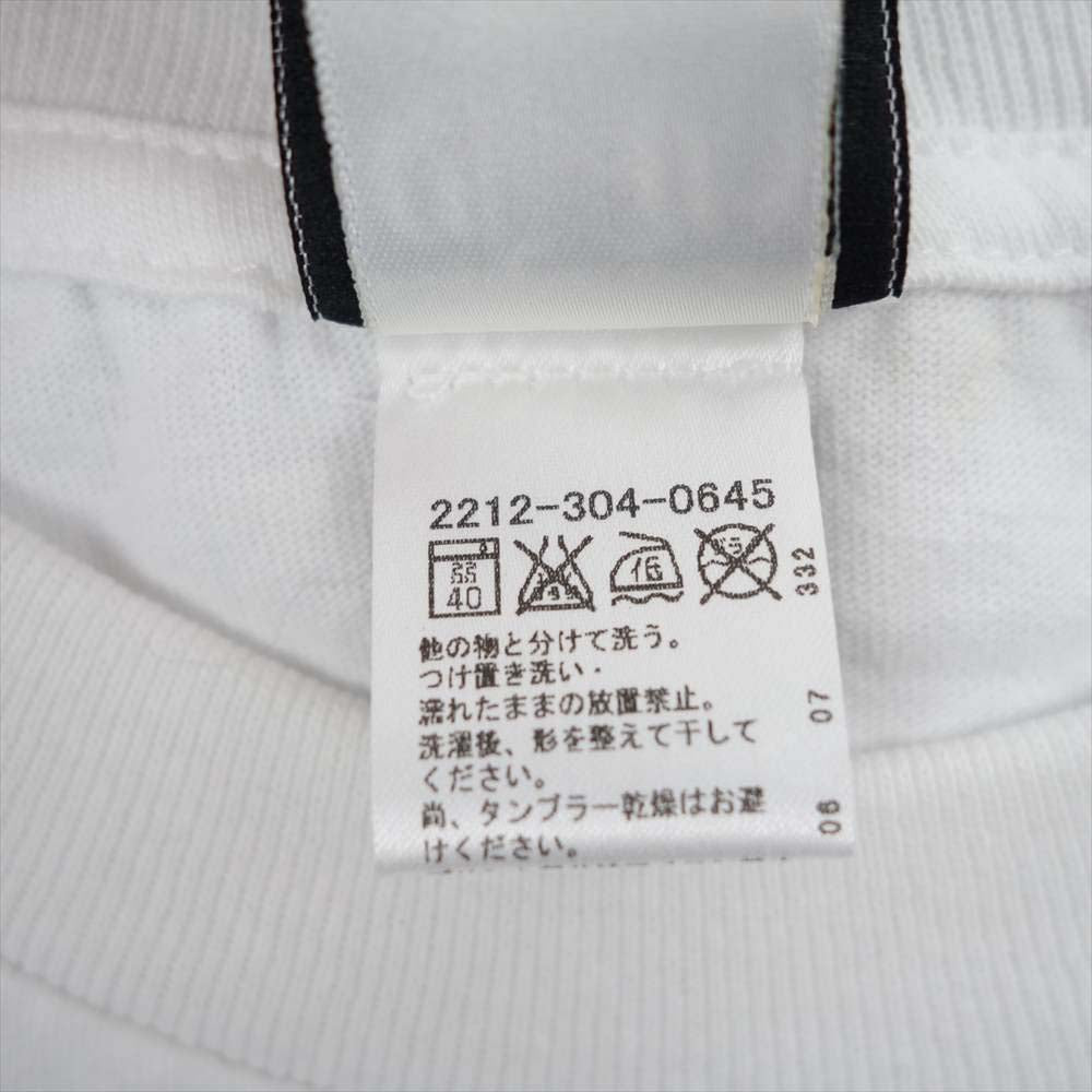 CHROME HEARTS クロムハーツ（原本無） 国内正規品 USA製 ホースシュー スクロールラベル スタープリント ポケット付き S/S Tシャツ ホワイト系 M【中古】