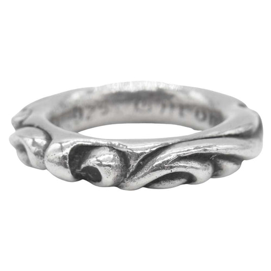 CHROME HEARTS クロムハーツ（原本無） SCRL BAND RING スクロールバンド リング シルバー系 9.5号【中古】