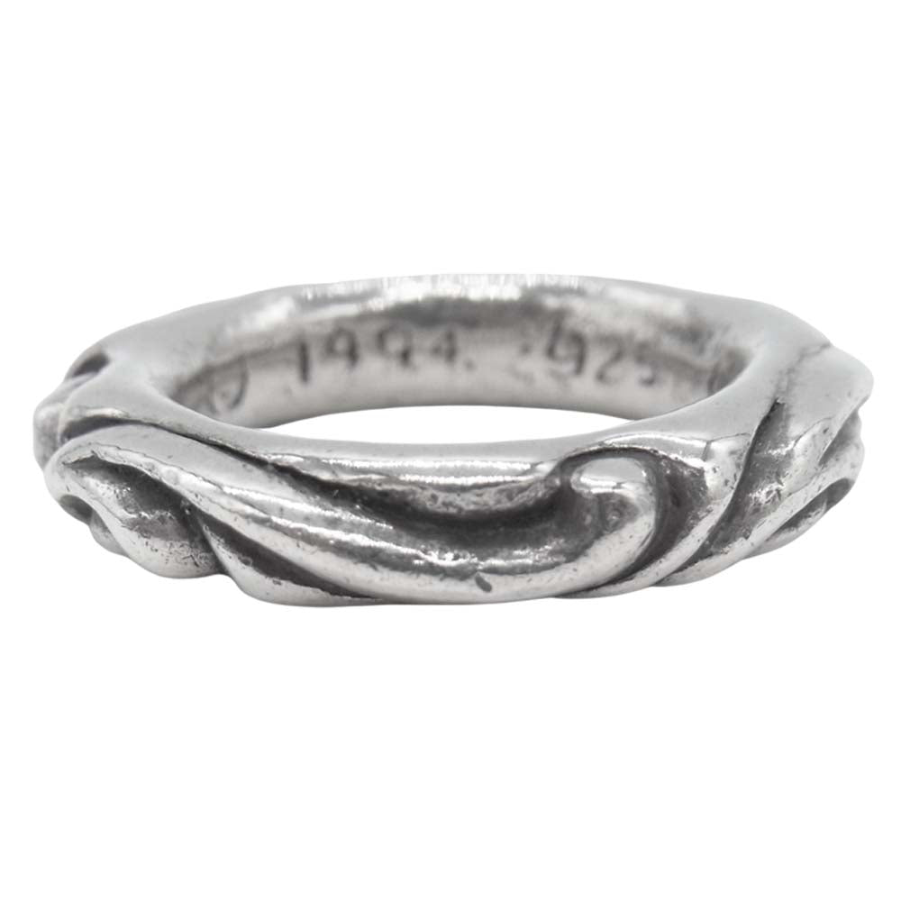 CHROME HEARTS クロムハーツ（原本無） SCRL BAND RING スクロールバンド リング シルバー系 9.5号【中古】