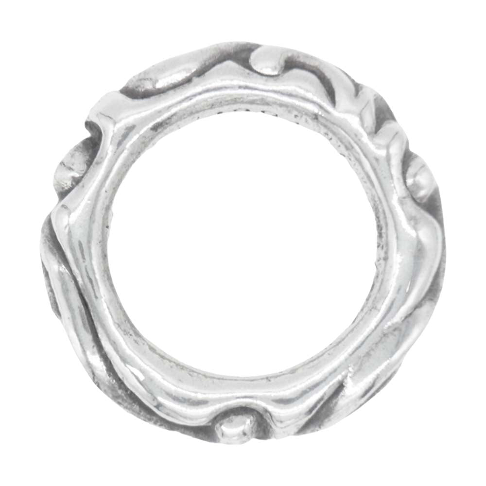 CHROME HEARTS クロムハーツ（原本無） SCRL BAND RING スクロールバンド リング シルバー系 9.5号【中古】