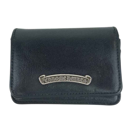 CHROME HEARTS クロムハーツ（原本無） CARD CASE 名刺入れ カードケース ブラック系 シルバー系【中古】
