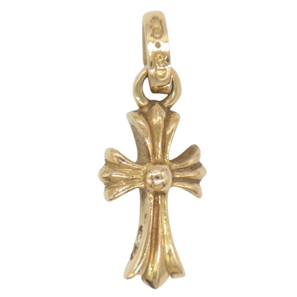CHROME HEARTS クロムハーツ（原本無） 22K ベイビー ファット クロス チャーム ネックレス【中古】
