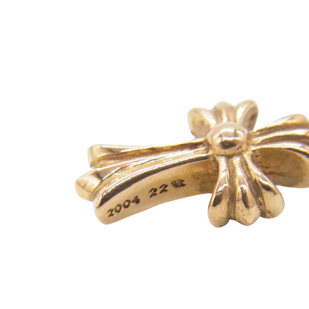 CHROME HEARTS クロムハーツ（原本無） 22K ベイビー ファット クロス チャーム ネックレス【中古】