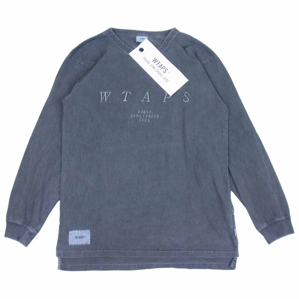 WTAPS ダブルタップス 18SS 181ATDT-CSM17 DESIGN LS SYS TEE デザイン システム ロングスリーブ Tシャツ ブラック系 1【中古】