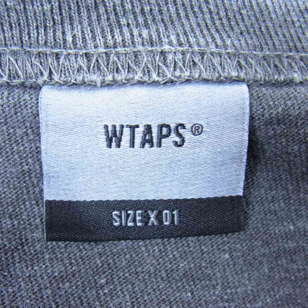 WTAPS ダブルタップス 18SS 181ATDT-CSM17 DESIGN LS SYS TEE デザイン システム ロングスリーブ Tシャツ ブラック系 1【中古】