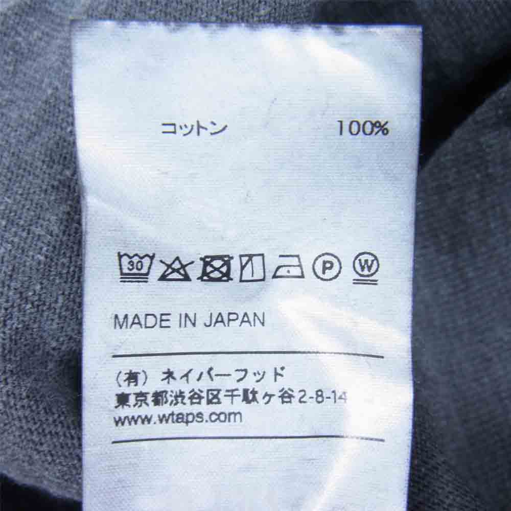 WTAPS ダブルタップス 18SS 181ATDT-CSM17 DESIGN LS SYS TEE デザイン システム ロングスリーブ Tシャツ ブラック系 1【中古】