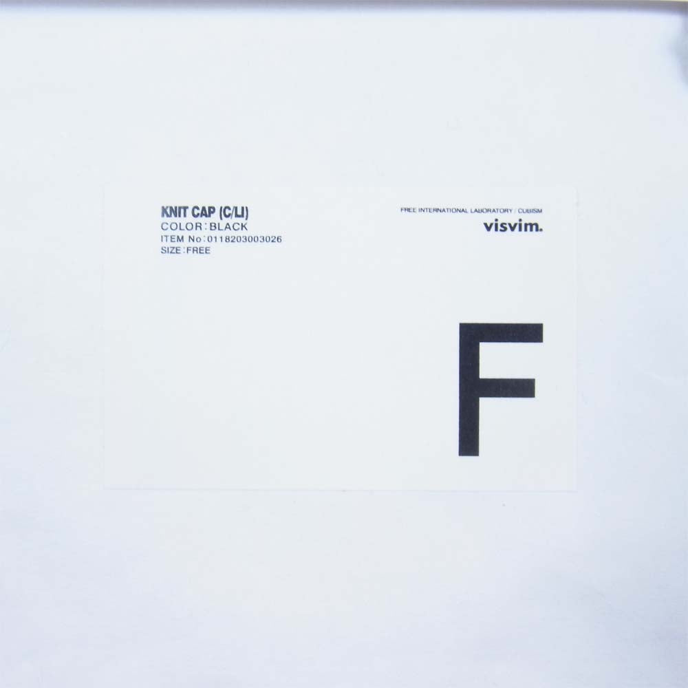 VISVIM ビズビム 18AW 0118203003026 KNIT CAP ニット キャップ コットン リネン ブラック系【中古】