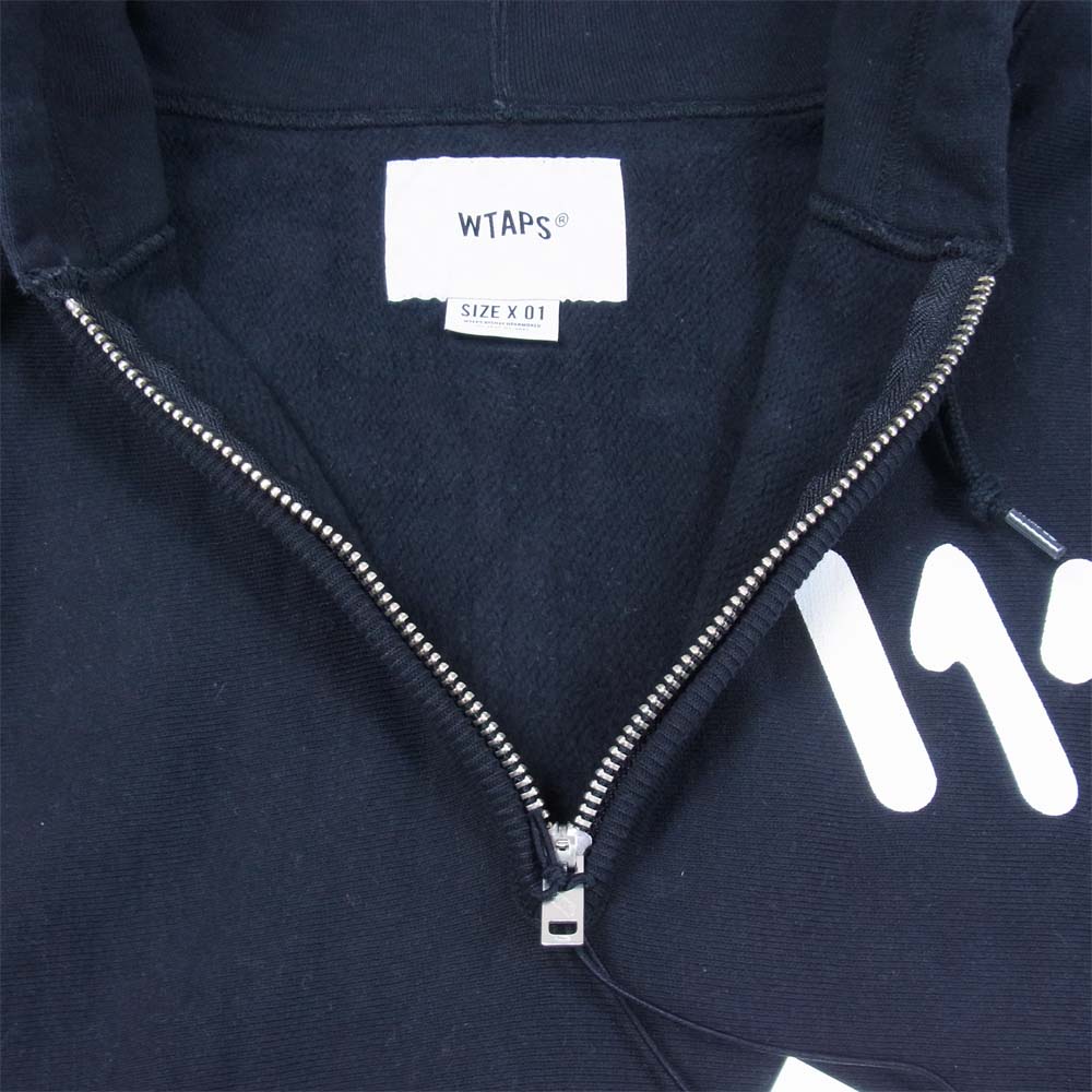 WTAPS ダブルタップス 19SS 191ATDT-CSM22 OUTRIGGER SWEATSHIRT COPO スウェットシャツ ジップパーカー ブラック系 S【中古】