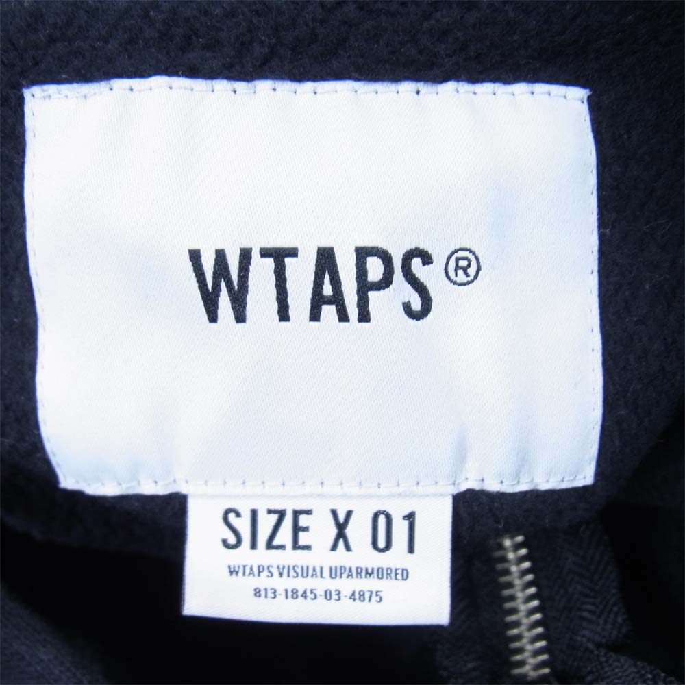 WTAPS ダブルタップス 19SS 191ATDT-CSM22 OUTRIGGER SWEATSHIRT COPO スウェットシャツ ジップパーカー ブラック系 S【中古】