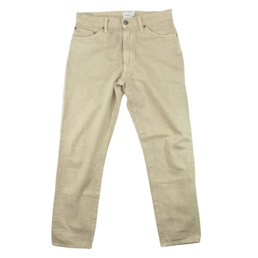 WTAPS ダブルタップス 19SS 191TQDT-PTM01 BAGGY WASHED TROUSERS DENIM バギー デニム トラウザー パンツ ベージュ系 S【中古】