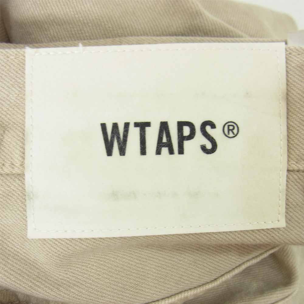 WTAPS ダブルタップス 19SS 191TQDT-PTM01 BAGGY WASHED TROUSERS DENIM バギー デニム トラウザー パンツ ベージュ系 S【中古】