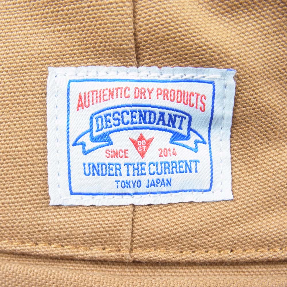 DESCENDANT ディセンダント DC-3 WIDE TUCK TROUSERS ワイド タック トラウザーズ パンツ ライトブラウン系 1【中古】