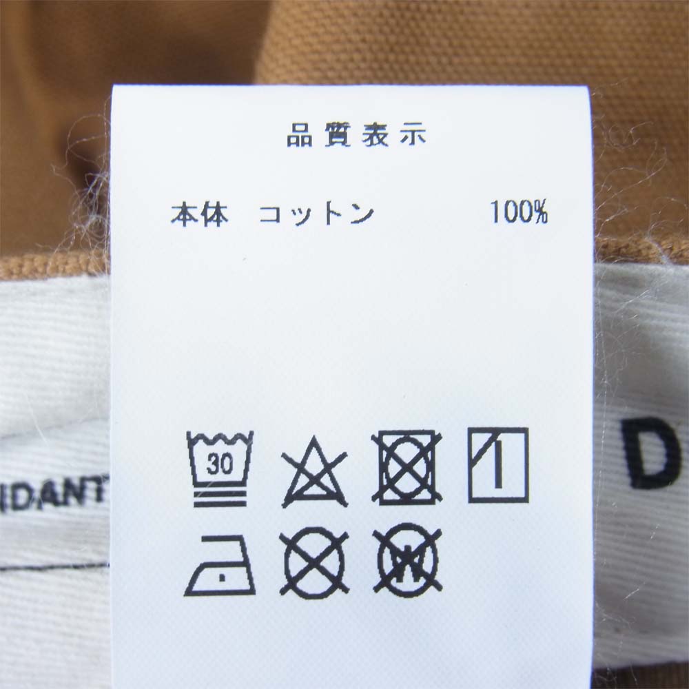 DESCENDANT ディセンダント DC-3 WIDE TUCK TROUSERS ワイド タック トラウザーズ パンツ ライトブラウン系 1【中古】