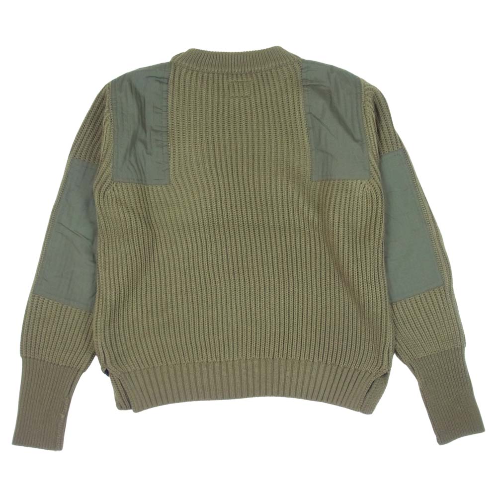 WTAPS ダブルタップス 18AW 182MADT-KNM02 SONAR SWEATER WOAC ニット セーター OLIVEDRAB S【美品】【中古】