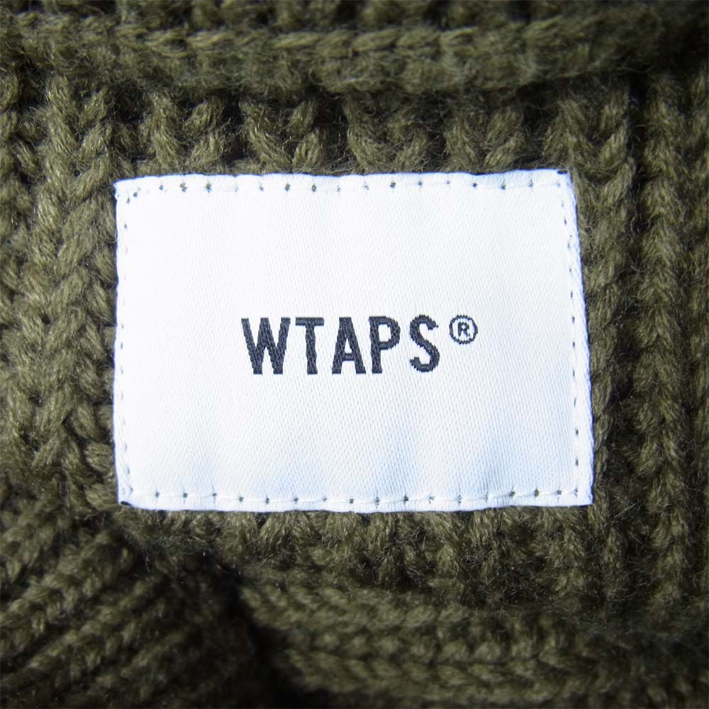 WTAPS ダブルタップス 18AW 182MADT-KNM02 SONAR SWEATER WOAC ニット セーター OLIVEDRAB S【美品】【中古】