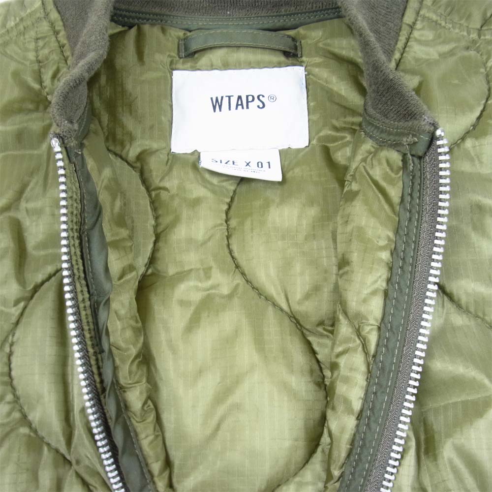 WTAPS ダブルタップス 17AW 172GWDT-JKM04 CREEPER VEST NYLON RIPSTOP ベスト ナイロン リップストップ ジャケット カーキ系 1【中古】
