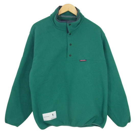 DESCENDANT ディセンダント 20AW HUMMING FLEECE PULL OVER フリース プルオーバー ジャケット グリーン系 1【中古】