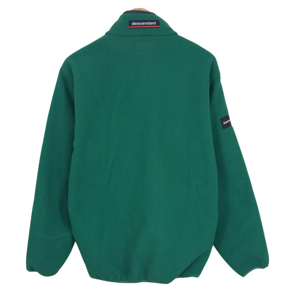DESCENDANT ディセンダント 20AW HUMMING FLEECE PULL OVER フリース プルオーバー ジャケット グリーン系 1【中古】