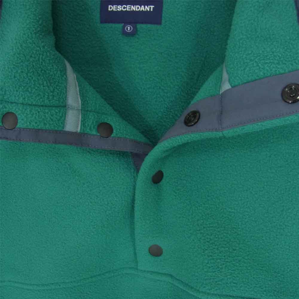 DESCENDANT ディセンダント 20AW HUMMING FLEECE PULL OVER フリース プルオーバー ジャケット グリーン系 1【中古】