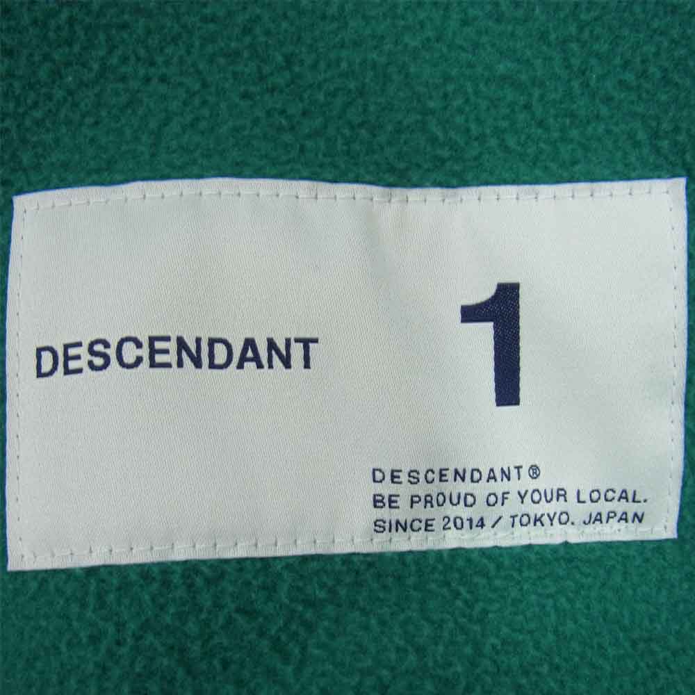 DESCENDANT ディセンダント 20AW HUMMING FLEECE PULL OVER フリース プルオーバー ジャケット グリーン系 1【中古】