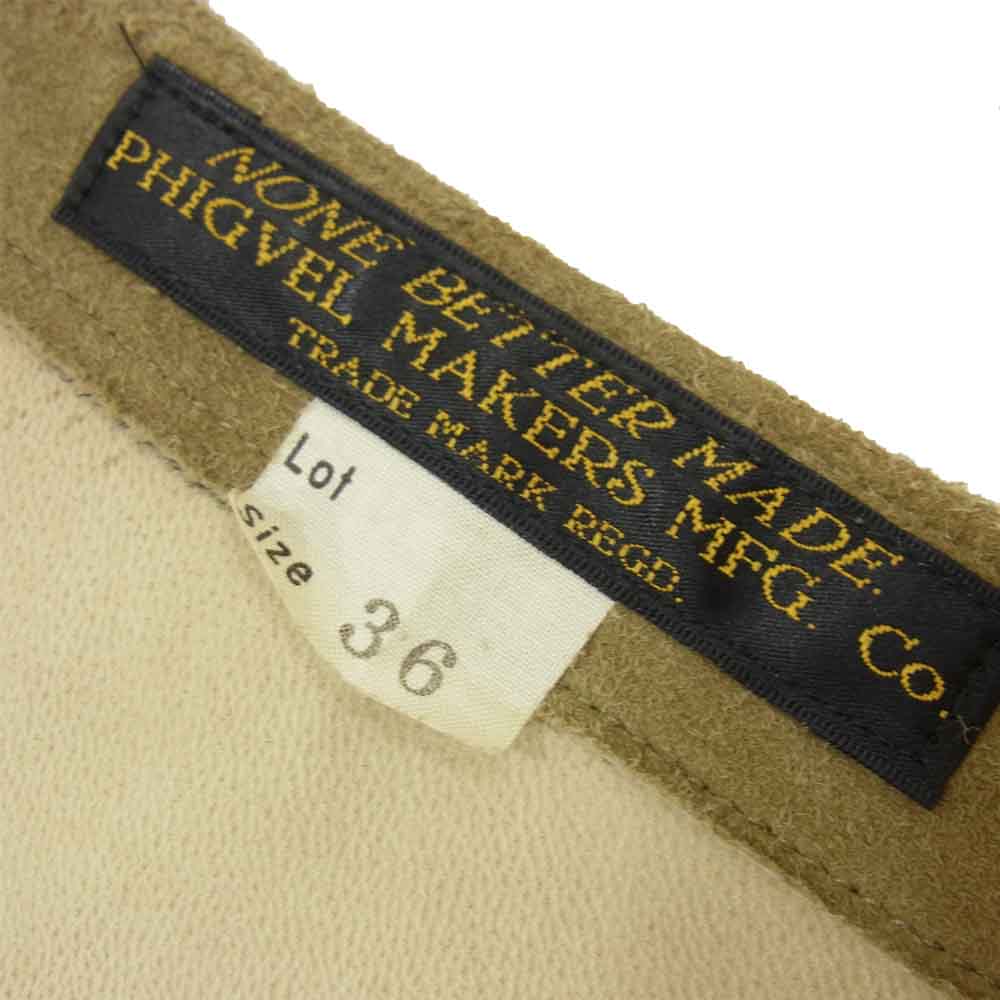 PHIGVEL フィグベル PMAD-VT02 Deerskin Vest ディアスキン ベスト ジャケット ベージュ系 36【中古】