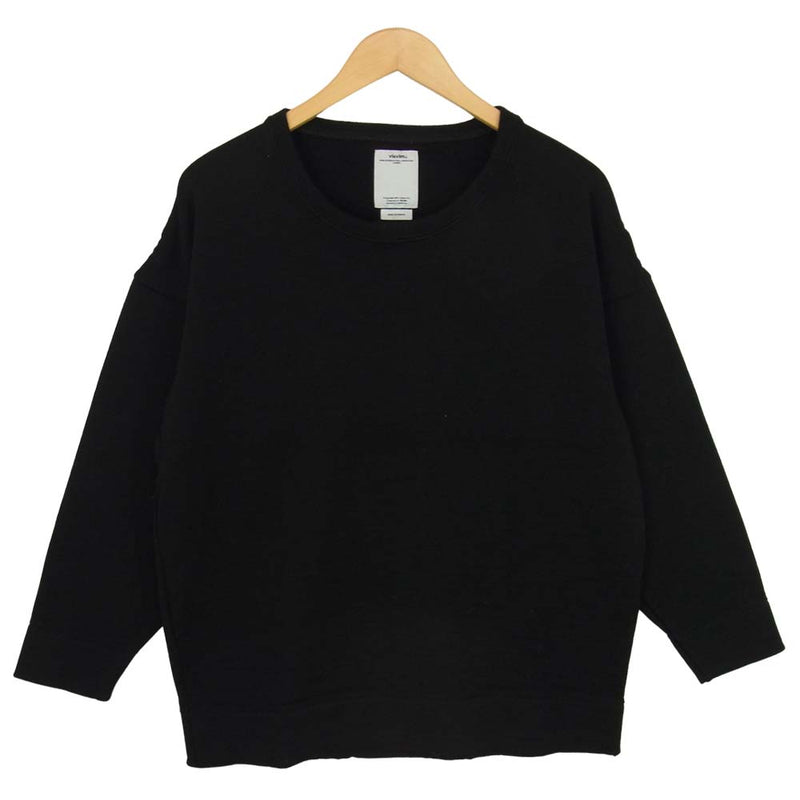 VISVIM ビズビム 17AW 0177205015001 JUMBO CREWNECK SWEATER FR ジャンボ クルーネック セーター ブラック系 2【中古】