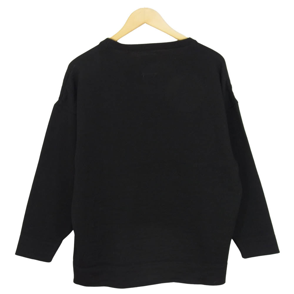 VISVIM ビズビム 17AW 0177205015001 JUMBO CREWNECK SWEATER FR ジャンボ クルーネック セーター ブラック系 2【中古】