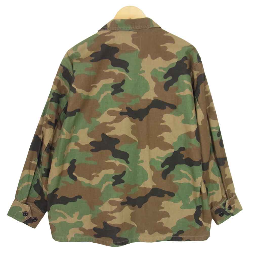 WTAPS ダブルタップス 17AW 172GWDT-SHM02 JUNGLE LS 02 SHIRT COTTON SATIN CAMO ジャングル ロングスリーブ シャツ カーキ系 S【中古】