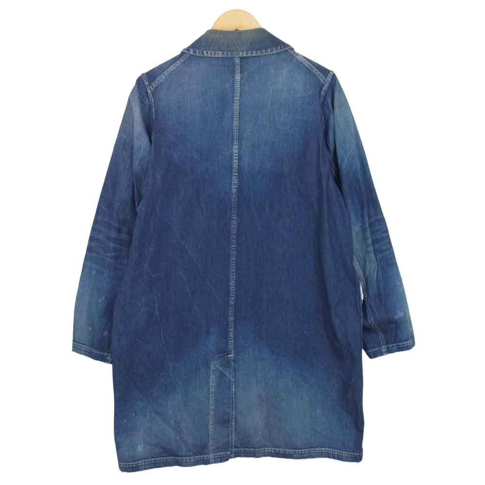 VISVIM ビズビム 19SS 0119105006008 GREASE MONKEY COAT DRY DENIM デニム コート インディゴブルー系 1【中古】