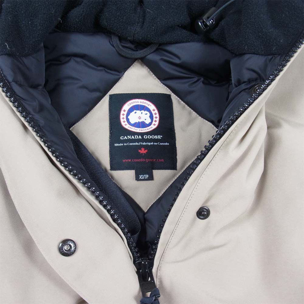 CANADA GOOSE カナダグース 3037JL R 国内正規品 グリフィンタグ VICTORIA PARKA ヴィクトリアパーカ ダウン ジャケット ベージュ系 XS【中古】