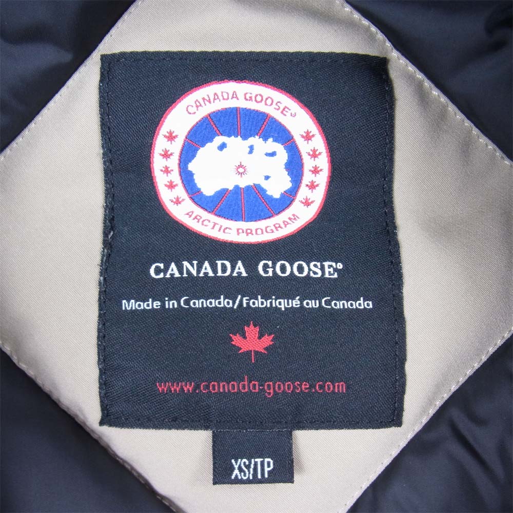CANADA GOOSE カナダグース 3037JL R 国内正規品 グリフィンタグ VICTORIA PARKA ヴィクトリアパーカ ダウン ジャケット ベージュ系 XS【中古】