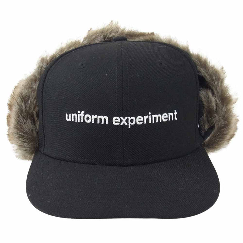uniform experiment ユニフォームエクスペリメント 18AW × ニューエラ NEW ERA 59FIFTY TRAPPER CAP トラッパー キャップ ブラック系 7.5【中古】