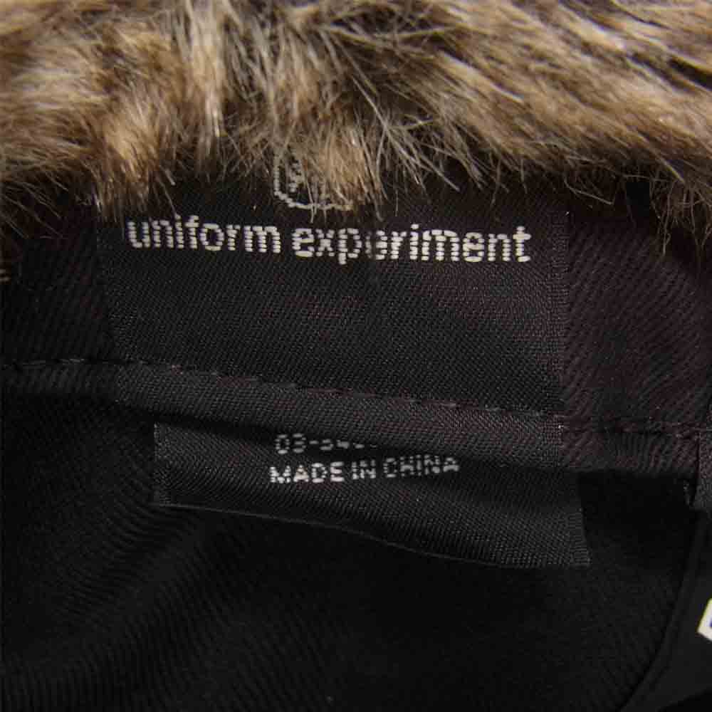 uniform experiment ユニフォームエクスペリメント 18AW × ニューエラ NEW ERA 59FIFTY TRAPPER CAP トラッパー キャップ ブラック系 7.5【中古】
