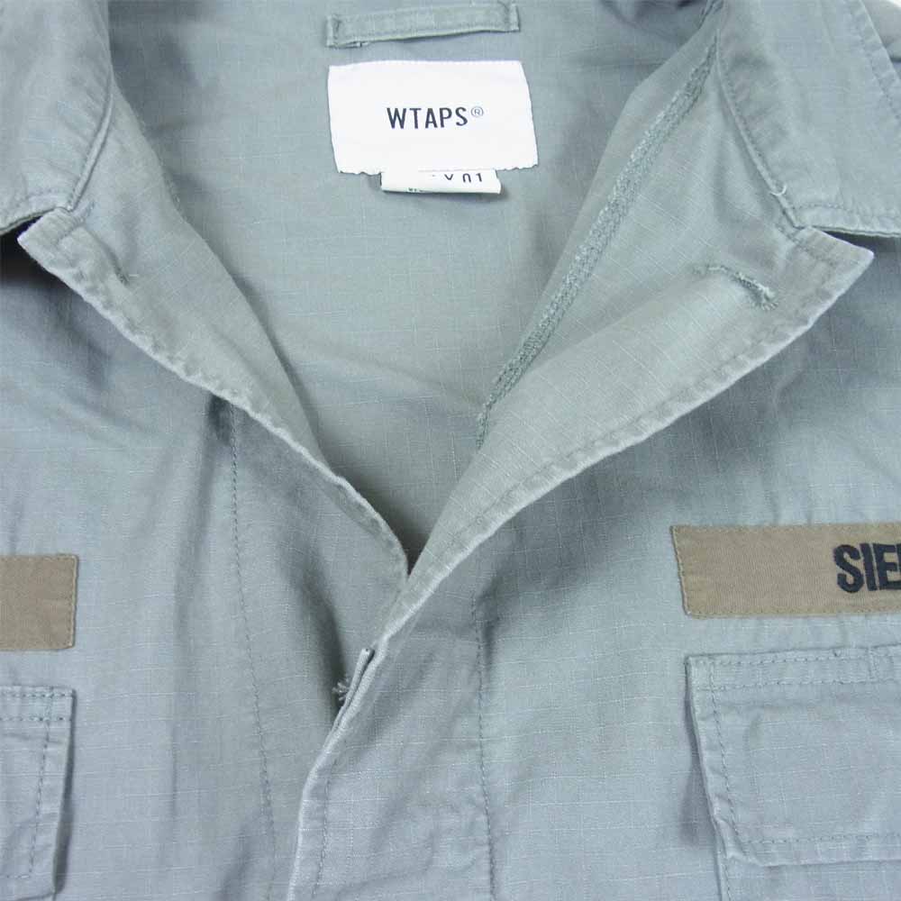 WTAPS ダブルタップス 19AW 192WVDT-JKM02 GUARDIAN JACKET COTTON RIPSTOP コットン リップストップ ジャケット グレー系 S【中古】